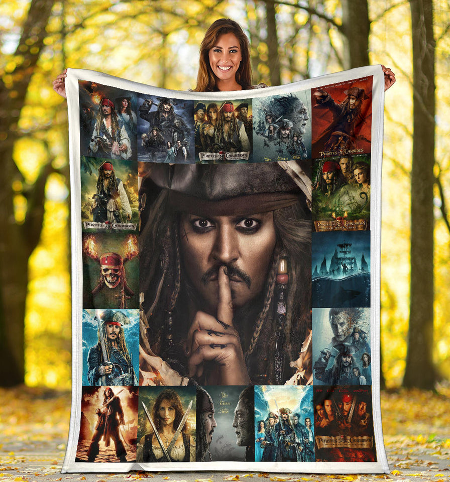 Pirates of the Caribbean Blanket Jack Sparrow