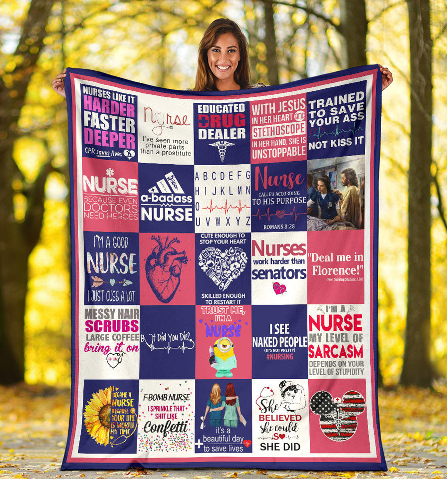 Nurse Blanket Nurse Quotes Quilt