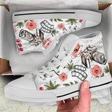 Vintage Floral Camera hand painted shoes
