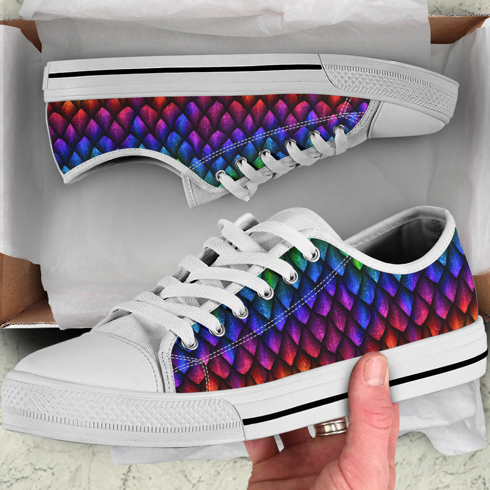 Dragon Scale, Bright Colorful, Vegan Leather, Womens