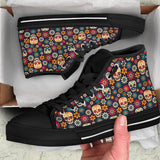 Sugar Skull Boots, Womens Skull Boots high top