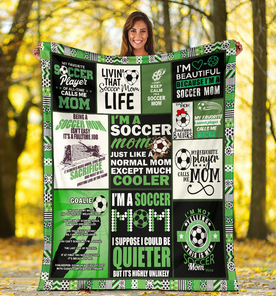 I Am The Soccer Mom Blanket