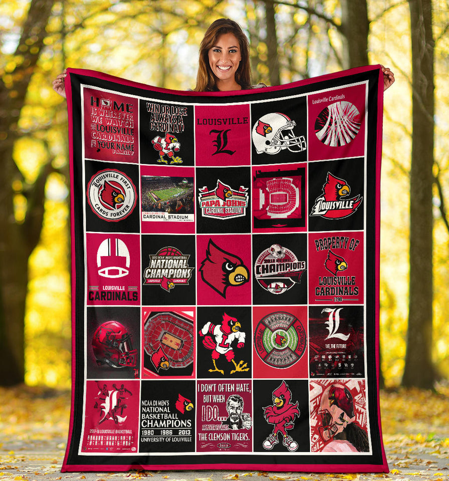 Louisville Cardinals Blanket