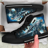 Halo Master Chief High Top Sneaker Master Chief Converse Style Unisex Shoes black