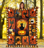 Halloween Cat Blanket Fleece