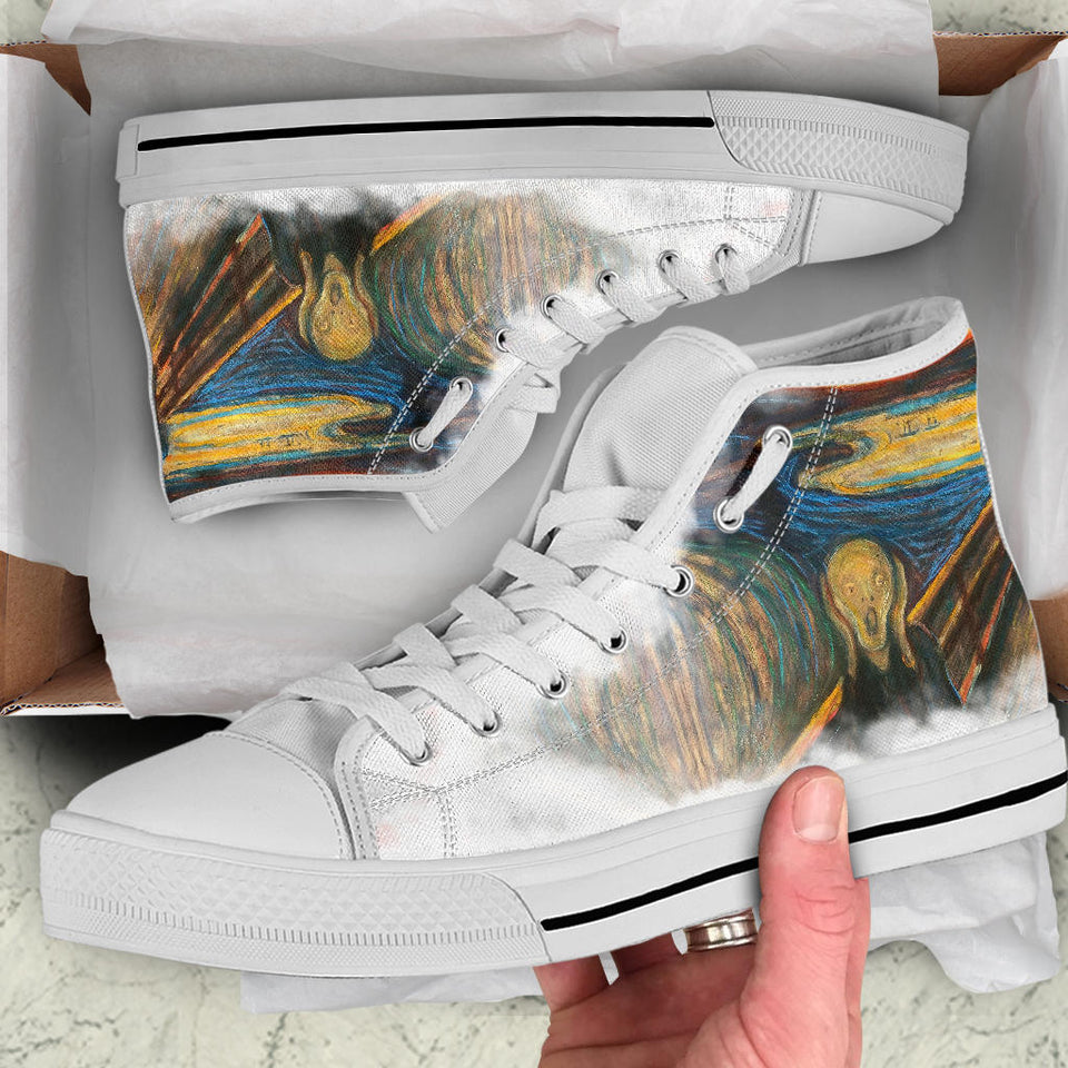 The Scream painting, Custom Made Shoes