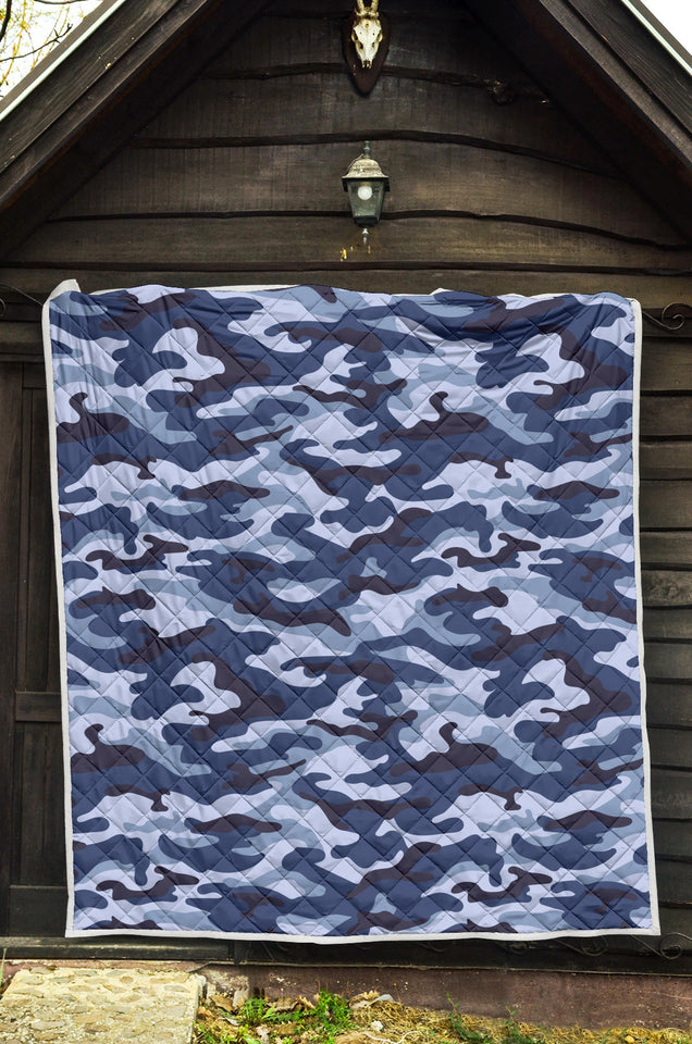 Blue Camouflage Camo Pattern