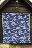 Blue Camouflage Camo Pattern