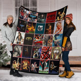 1Van Halen Fleece Sherpa Throw Blanket Quilt