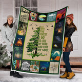 Milestone Blanket, Mountain Blanket - and Into The Forest I Go to Lose My Mind and Find My Soul Blanket - PL