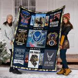 Airforce Veteran Blanket