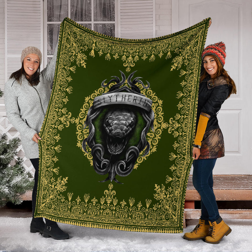 Mandala The Slytherin Snake Harry Potter Blanket copy