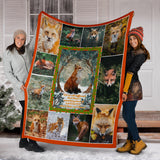 Love Fox Blanket Nature Love Red Foxes Quilt copy