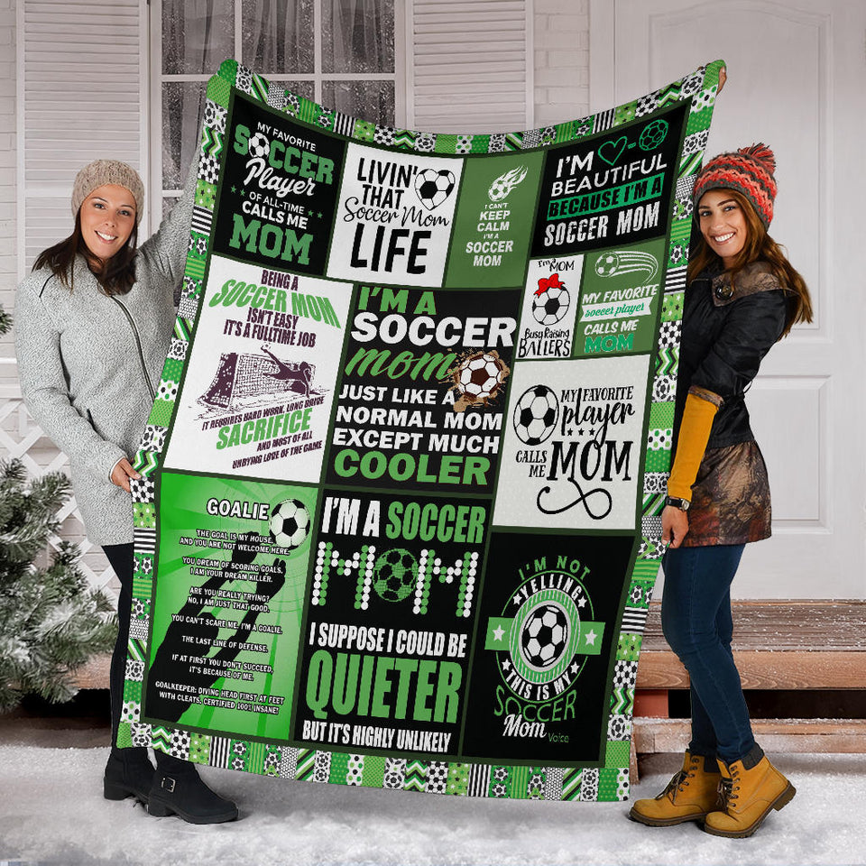 I Am The Soccer Mom Blanket