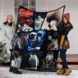 L Death Note Fleece Sherpa Throw Blanket Quilt for Bedroom Living Room 2