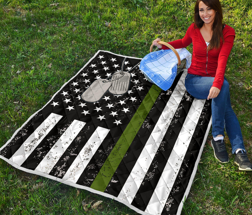US Military Soldier Veteran Thin Green Line