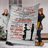 to My MOM Blanket, to My Mom I Know It's Not Easy for A Woman to Raise A Man from Son Fleece Blanket, Mother's Day Gift, Blanket for Mother's Day Gift for Mom Mother - PL