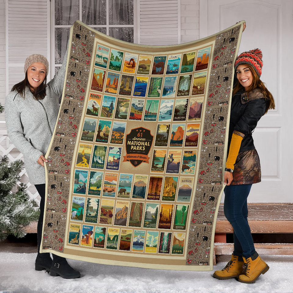 National Parks 61-piece Quilt Blanket