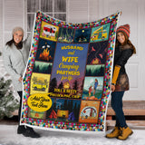 Husband and Wife Camping Partners for Life Quilt