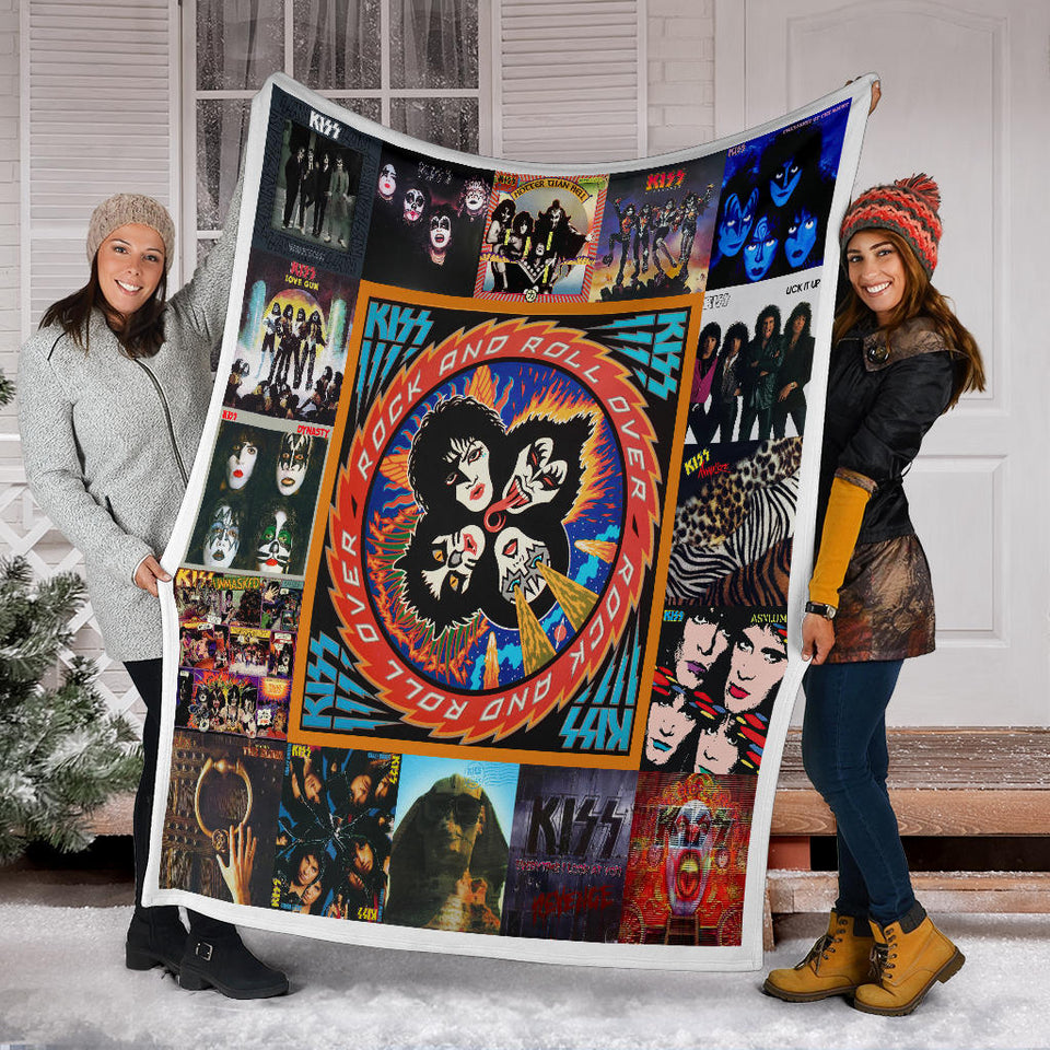 Kiss Blanket Kiss Rock Band Quilt