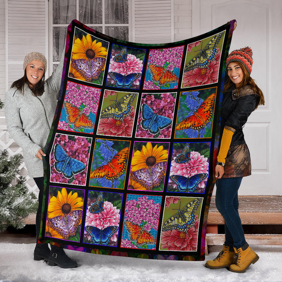 Butterfly Call Me Maybe Christmas Blanket copy