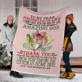 To My Dear Daughter In Law I Gave You My Amazing Son