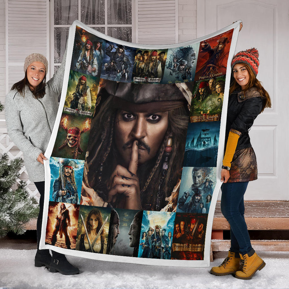 Pirates of the Caribbean Blanket Jack Sparrow