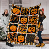 Pumpkin Emoticon Blanket
