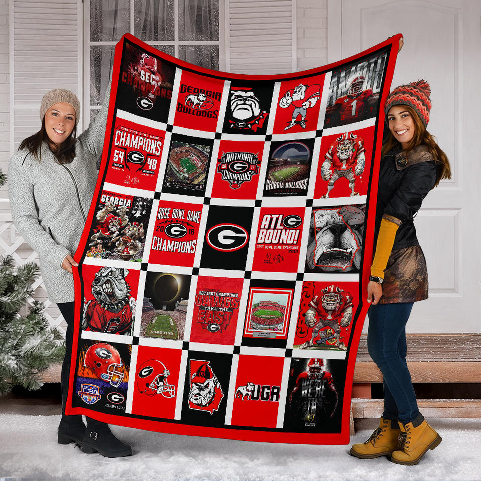 Georgia Bulldogs Ver1 Blanket