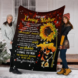 to My Love Mother from Daughter Sherpa Fleece Blanket