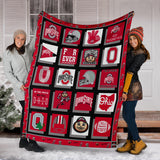 Ohio State Buckeyes Blanket V2