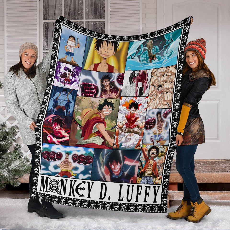 One Piece Luffy Anime For Fans 3D Throw Blanket