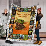 Baby Yo-da Blanket Star-Wars Blanket Mandalorian Blanket - Yo-da Funny Blanket Gift Idea for Men Women - Birthday Gift - Cozy Plush Fleece Blanket - 60"x80" PL