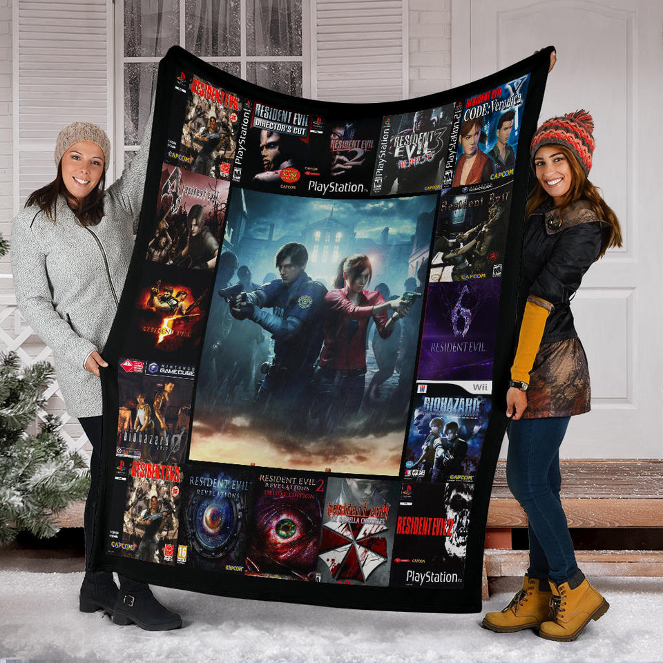 RESIDENT EVIL 3D Quilt Blanket