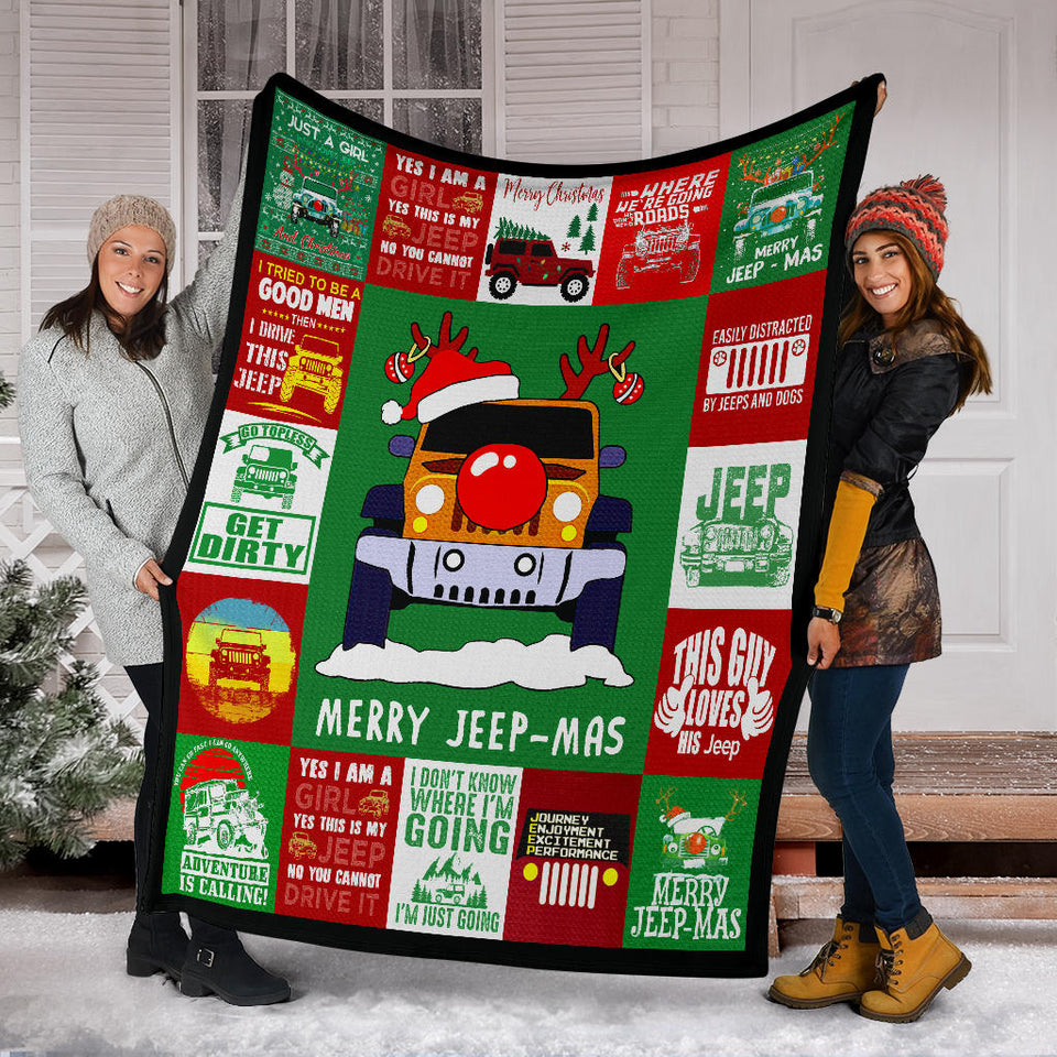 Merry Jeep-Mas Blanket copy