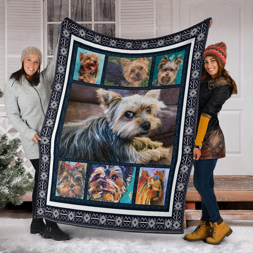 Yorkshire Terrier Dog Blanket