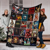 Van Halen Fleece Sherpa Throw Blanket Quilt