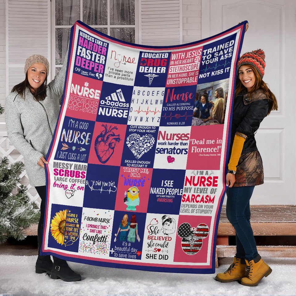 Nurse Blanket Nurse Quotes Quilt