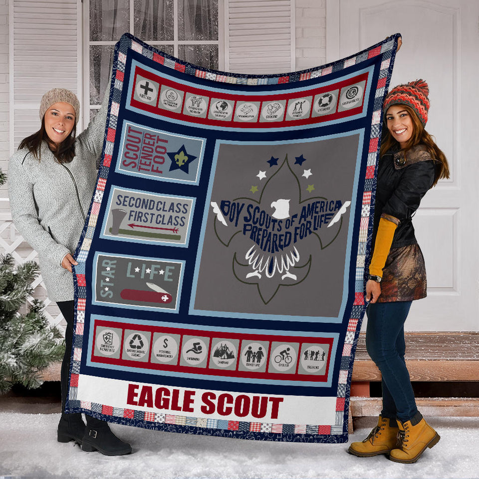 Eagle Scout 3D Quilt Blanket