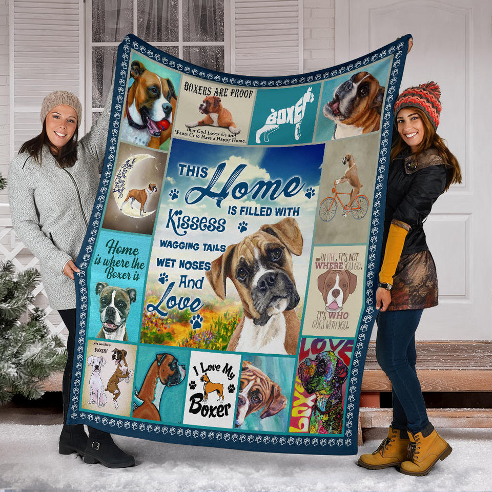 I Love My Boxer Blanket copy