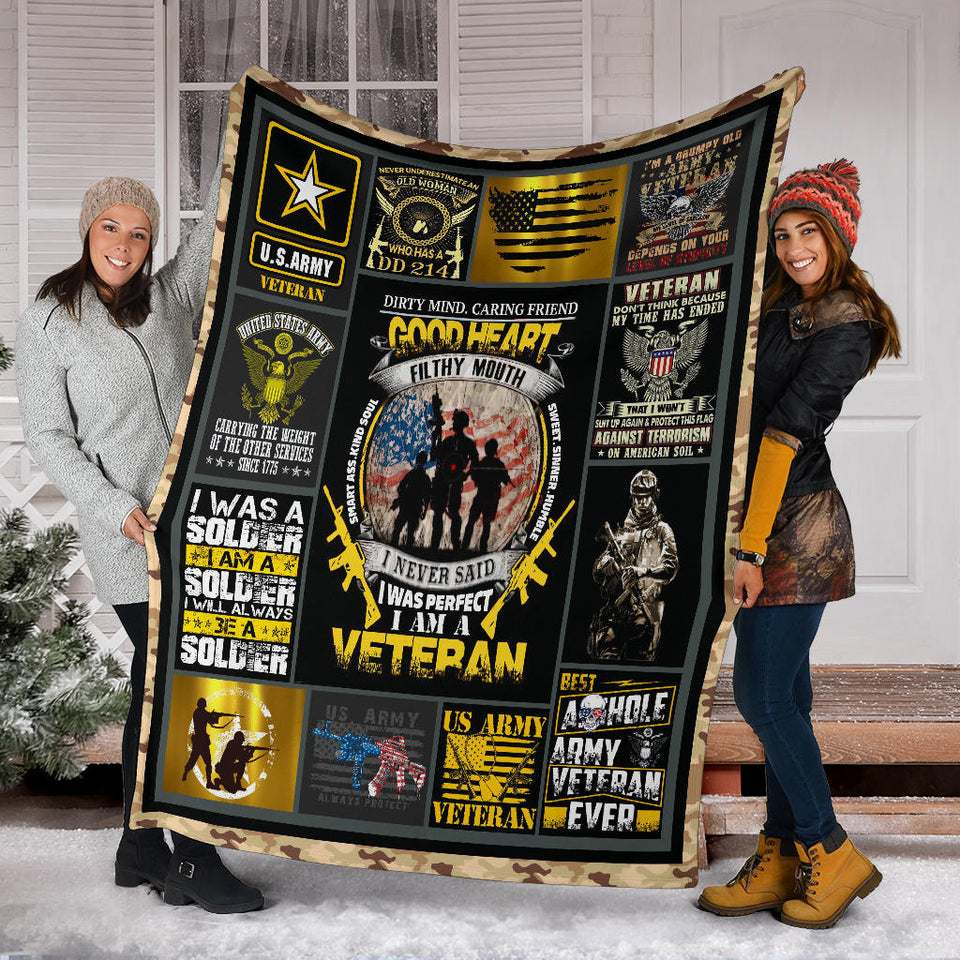 US Army Veteran Blanket