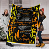 to My MOM Blanket, to My Mom For All The Time That I Forgot To "Thank You" from Daughter Fleece Blanket, Mother's Day Gift, Blanket for Mother's Day Gift for Mom - PL