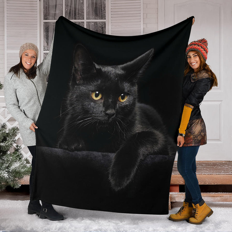 black cat blanket