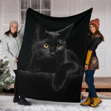 black cat blanket