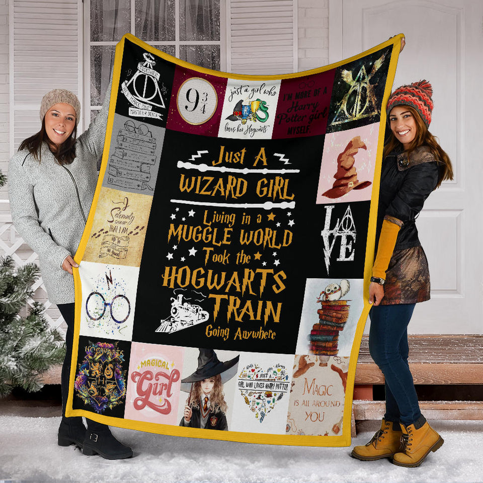 Harry Potter - Just a Wizard girl Blanket