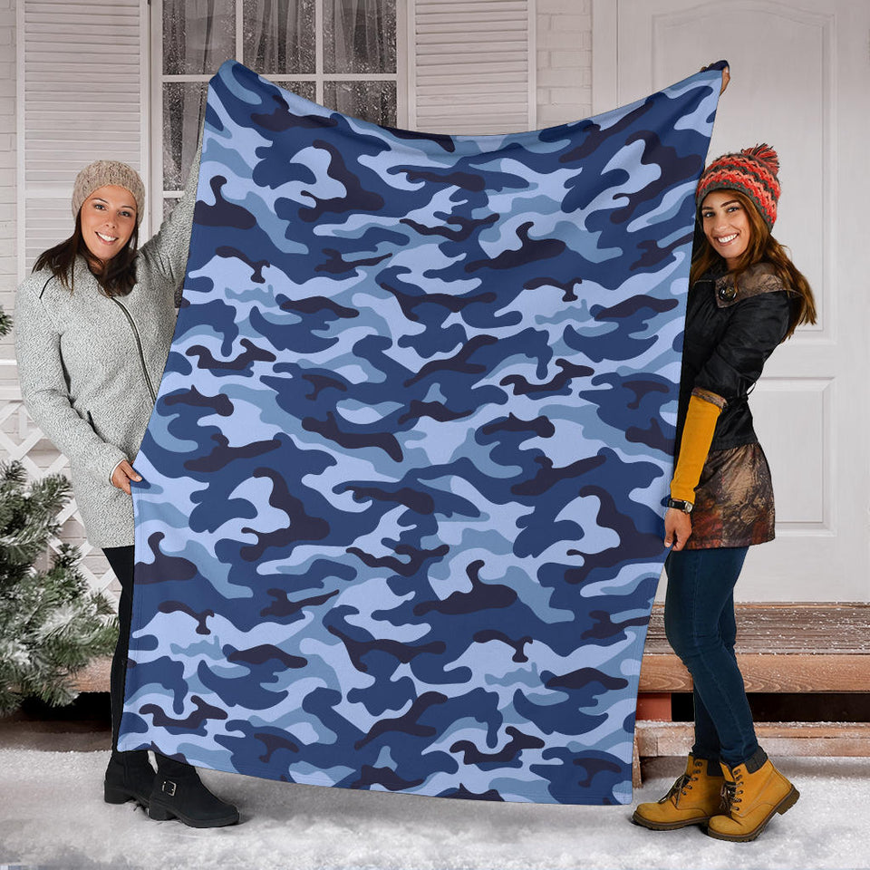 Blue Camouflage Camo Pattern
