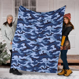 Blue Camouflage Camo Pattern