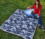 Blue Camouflage Camo Pattern