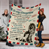 To My Daughter Air Mail Blanket copy