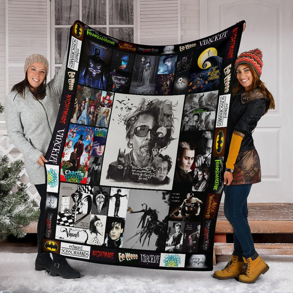 Tim Burton's Movies Blanket copy